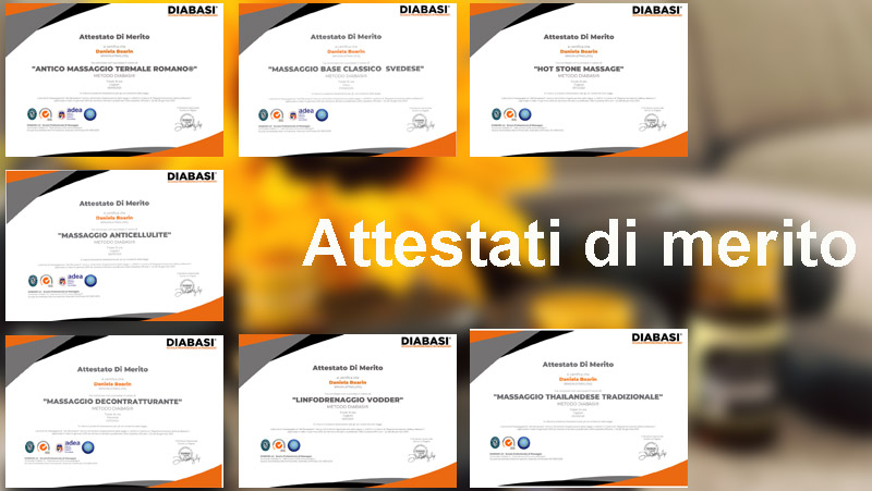 Dany massaggi Budoni - Olbia - massaggio Kobido (Savings Card) attestati di merito