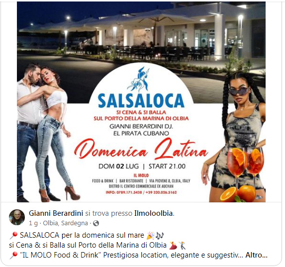 Salsa Loca Domenica 2 Giugno
