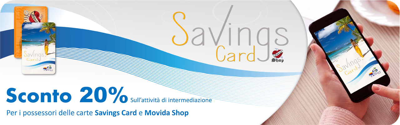 SavingsCard - Movida Shop Sconto 20 su intermediazione